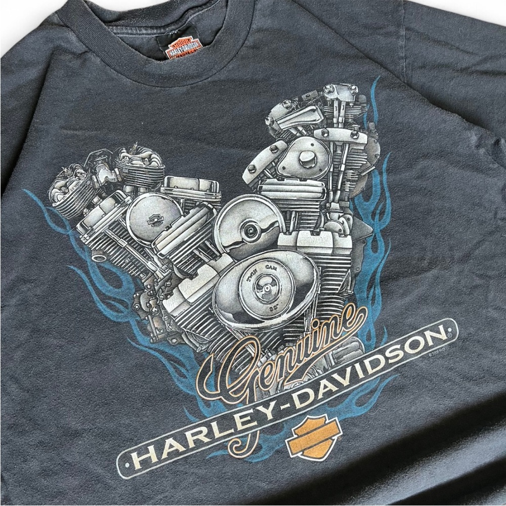 Harley-Davidson Eagle Tee With Engine Design - image 2